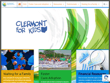 Tablet Screenshot of clermontforkids.org